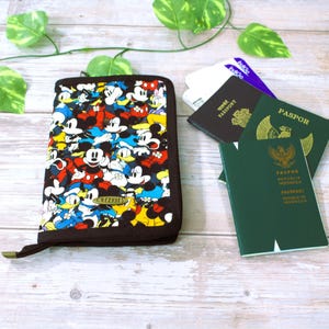 Mickey Travel Passport Wallet, Small Family Passports Covers, Disney Passport Holder, Gift Under 50