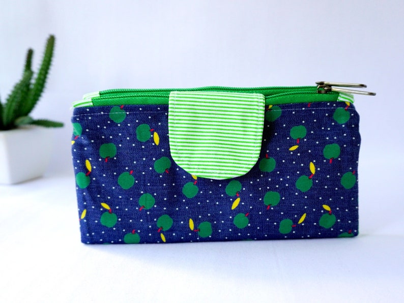 LADIES CARD SLOTS COIN POCKET ZIP BIFOLD PRESS BUTTON PURSE WALLET CLUTCH BAG