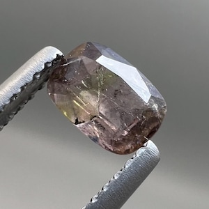0.70 Carat Natural Rare Axinite Mix Color Top Cut From Gilgit Baltistan Mine Pakistan