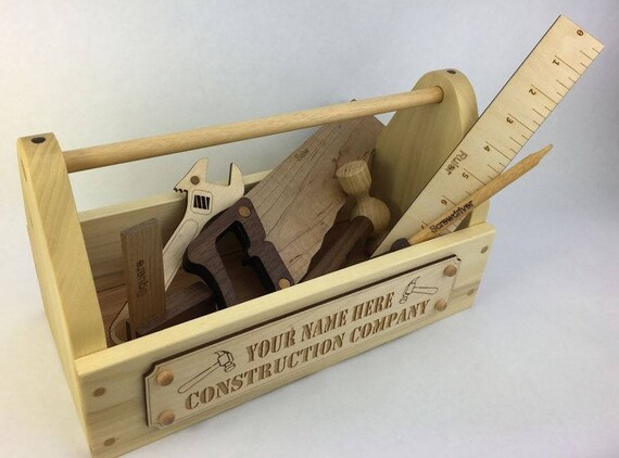 wooden toy tool set