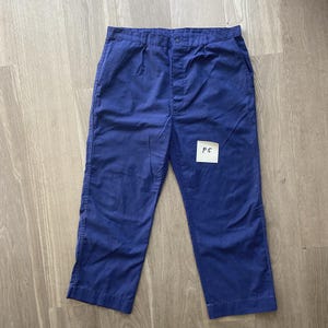 Vintage Pantalon Bleu de Travail  French Workwear