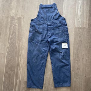 Vintage Salopette overall dungerees French work wear Bleu de travail