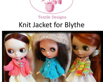 Knitting Pattern for Blythe Sweater Jacket