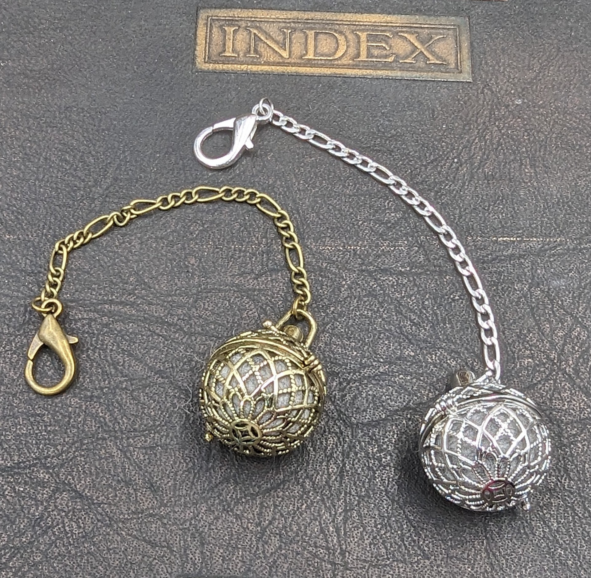 Chatelaine Tools - Filigree Aromatherapy or Stitch Marker Holder