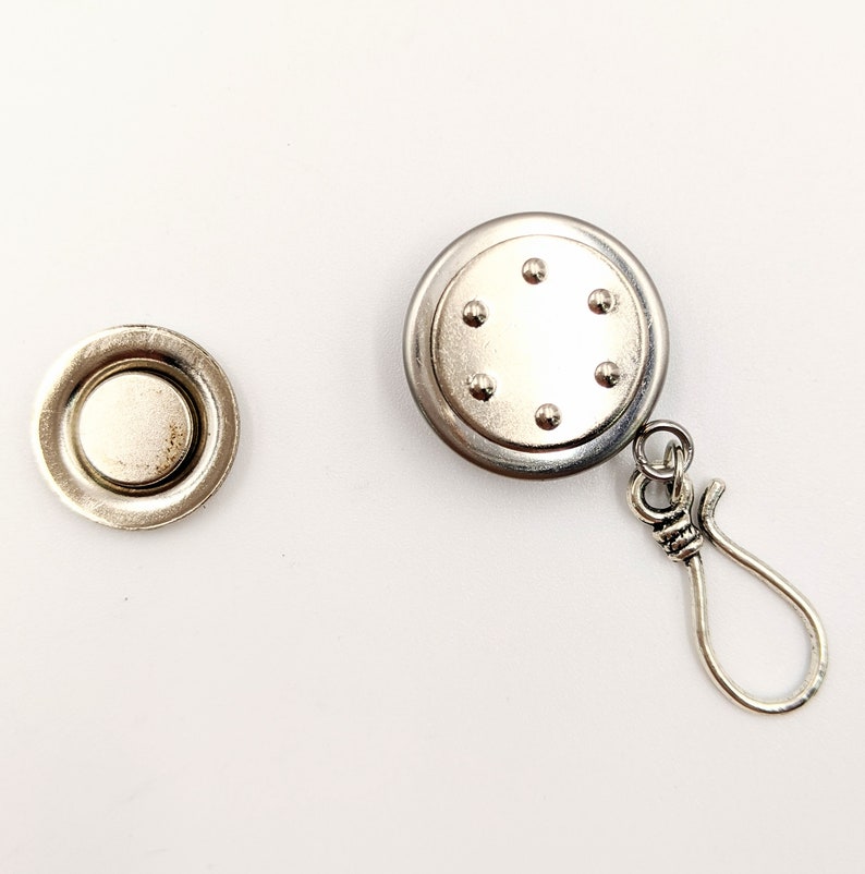 Brooch Pin With Colorful Cabochon and Hook Etsy