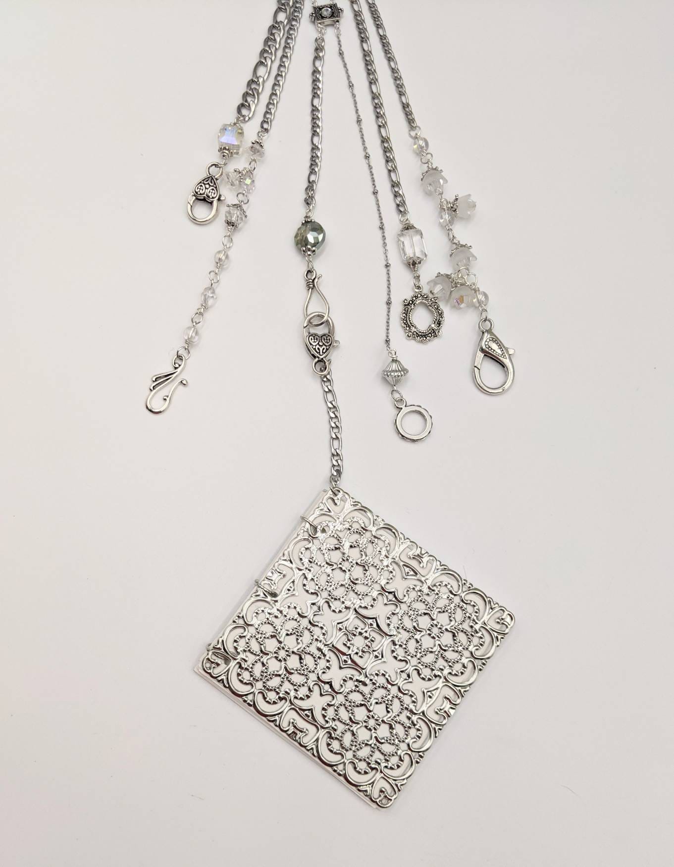 Chatelaine Tools - Rustic Filigree Metal and NEW Enamel Colors Mini Notebooks Handmade