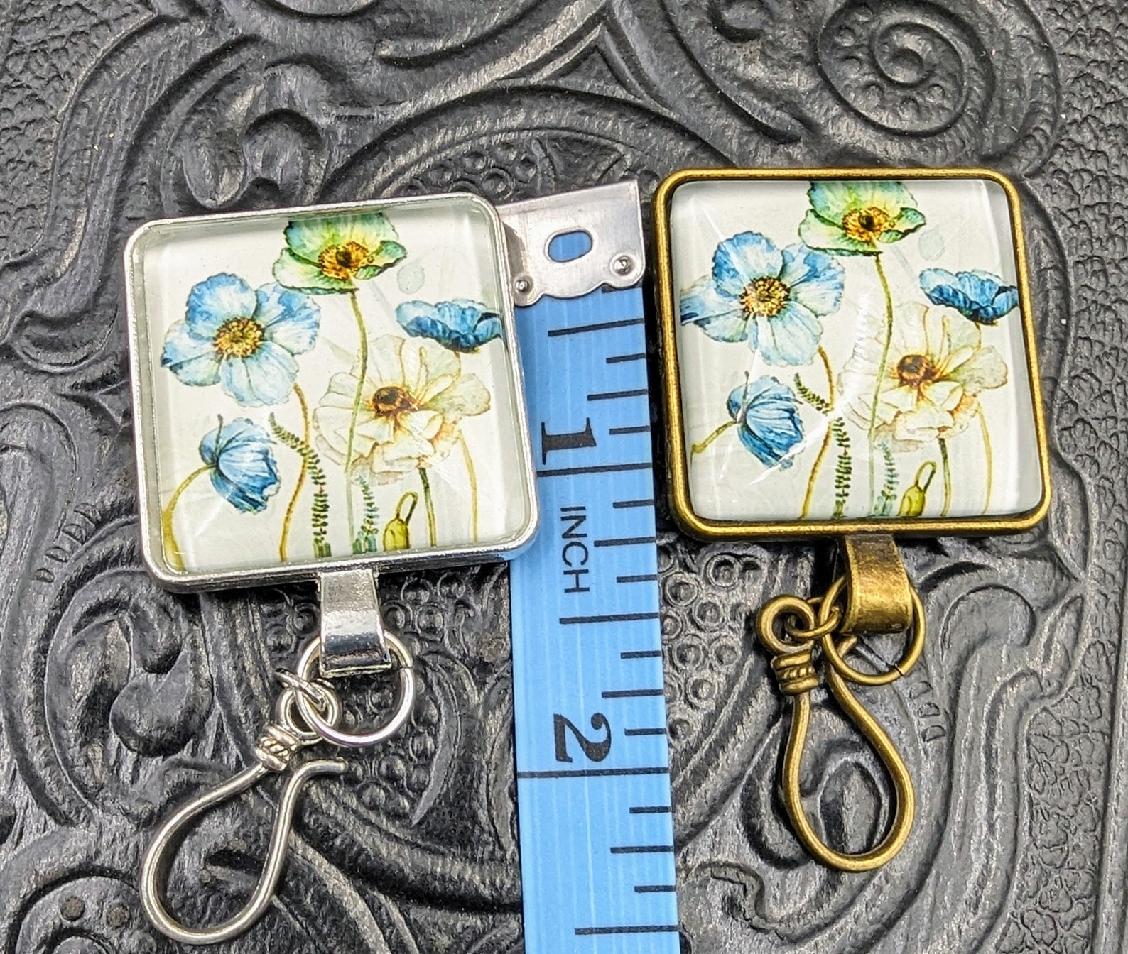 Magnetic Brooch Pin With Hook Wild Poppies 30mm Square - Portuguese ...