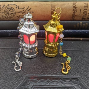 Chatelaine Tools - Mini Lanterns  on a Chain - Plastic LED lights
