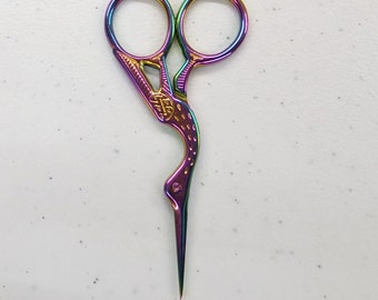 Chatelaine Tools - Iris Rainbow Stork Scissors
