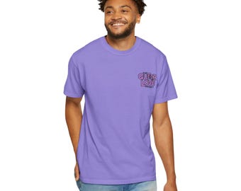 Queer Love Project logo T-Shirt | small chest print, white tee
