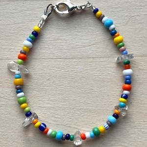 Seed Bead Bracelet: Rainbow Glass Mix