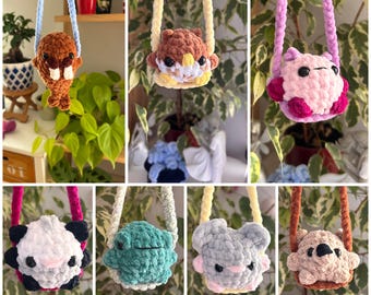 Décoration pour rétroviseur – Animal au crochet fait main – Suspension voiture