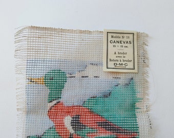 Vintage DMC canevas embroidery square