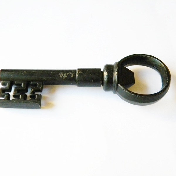 vintage corkscrew in a key shape