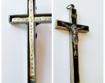 Crucifix reliquary Jerusalem cross