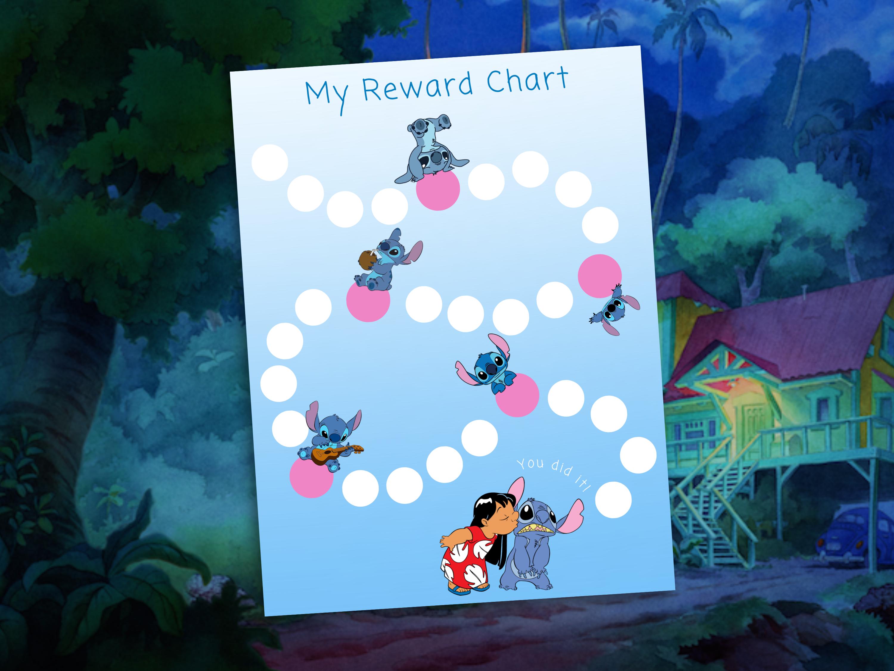 Printable Lilo and Stitch-inspired Reward Chart | Instant Download ...