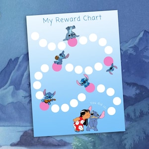 Printable Lilo and Stitch-inspired Reward Chart | Instant Download ...