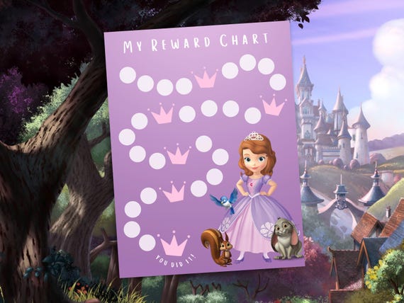 Printable Sofia the First-inspired Reward Chart | Instant Download