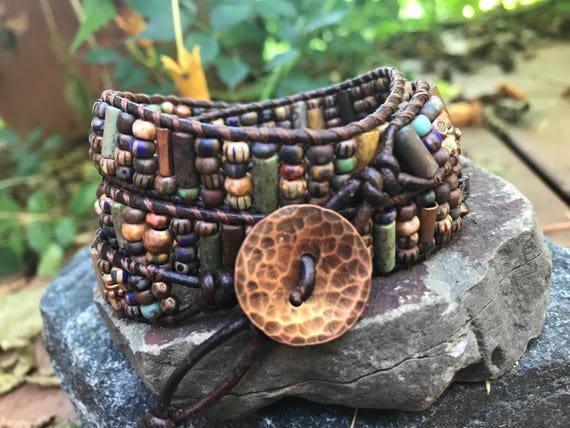 Bracelet Enveloppant De Noël Avec Breloque - Fabriqué Main En Tissu Liberty, Thème Charmed