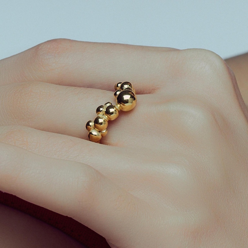 Gold Bubble Ring - Etsy