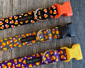 Personalized Halloween Dog Collar, Dog Collar, Dog Collars, Candy Corn Dog Collar, Boy Dog Collar, Girl Dog Collar,  "The Candy Corn"