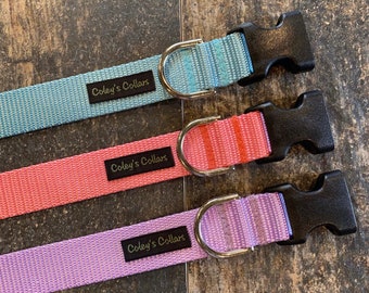 Dog Collar, Webbing Dog Collar, All Webbing Dog Collar, Webbing Dog Collars, "Ruff and Tuff Simply Solid Collection"