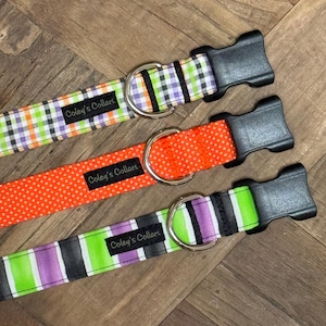 Collar de perro personalizado, collar de Halloween, collar de perro para niño, collar de perro para niña, collares de Halloween para perro, "La colección Frankenstein"