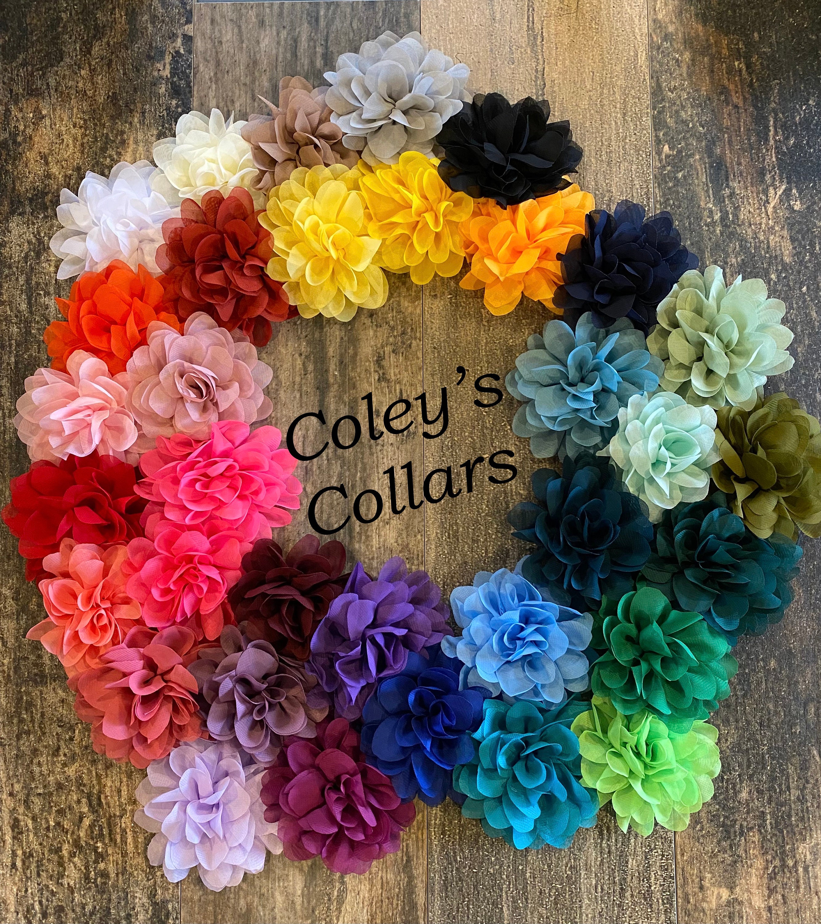 Fabric Flower Bow - Etsy