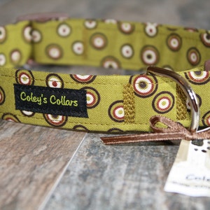 Dog Collar "I'm Seeing Spots in Green"