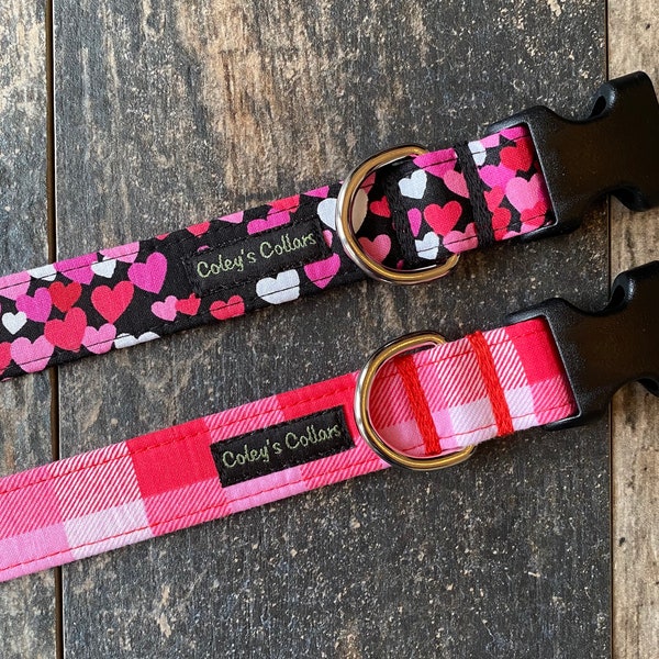 Valentine Dog Collar, Dog Collar, Dog Collars, Valentine's Dog Collar, Girl Dog Collar, Boy Dog Collar, "Lots of Love Collection"
