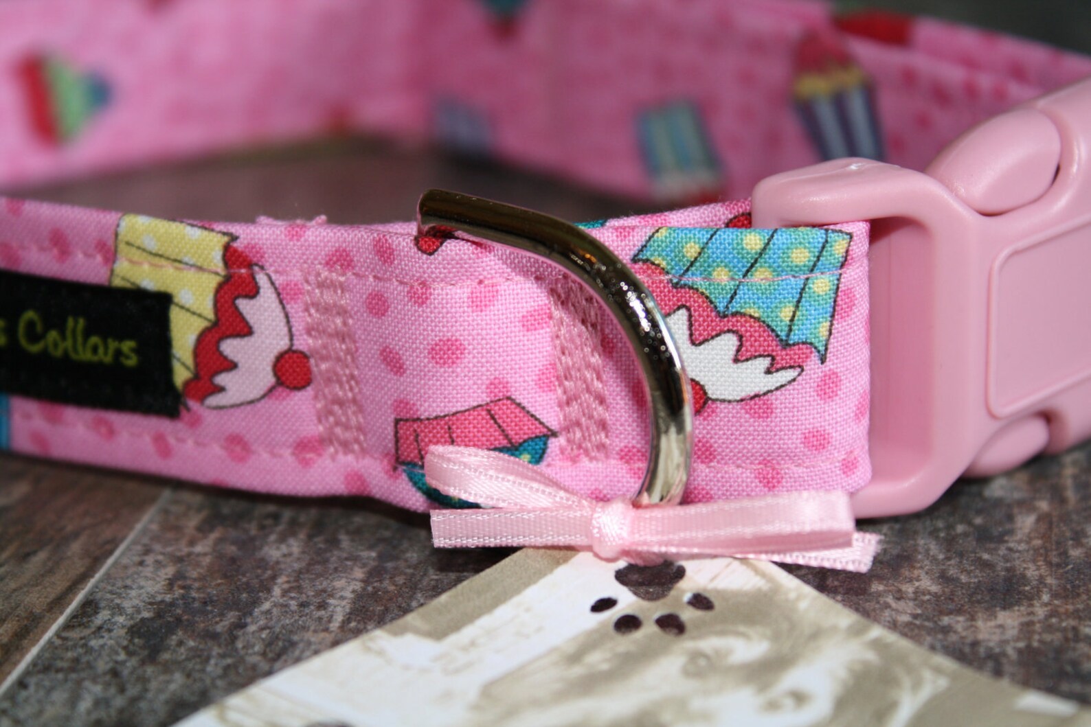 Cupcake Dog Collar Dog Collar Dog Collars Girl Dog Collar Etsy