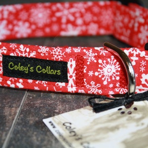 Dog Collar "Winter Wonderland in Red"