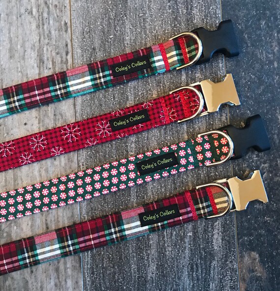 holiday dog collars