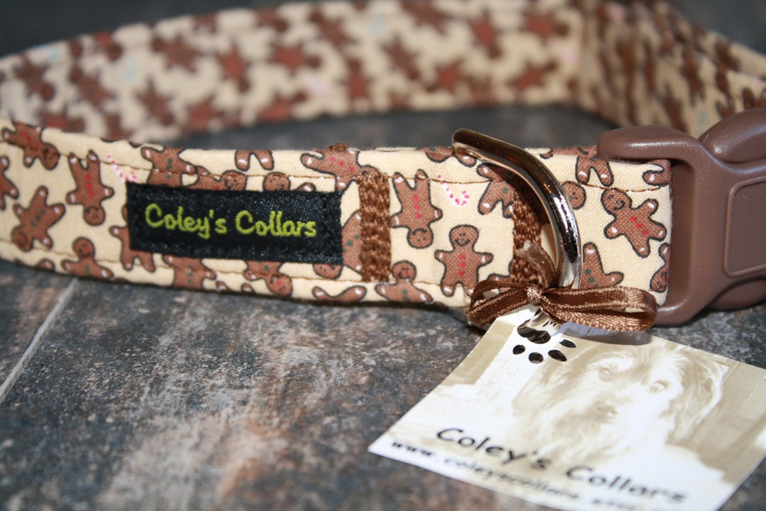Dog Collar the Gingerbread Man Etsy