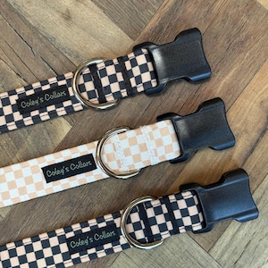 Personalized Dog Collar,Plaid Dog Collar,Fall Dog Collar,Check Dog Collar, Checkerboard Dog Collar,Plaid Dog Collar"The Check Me Collection"