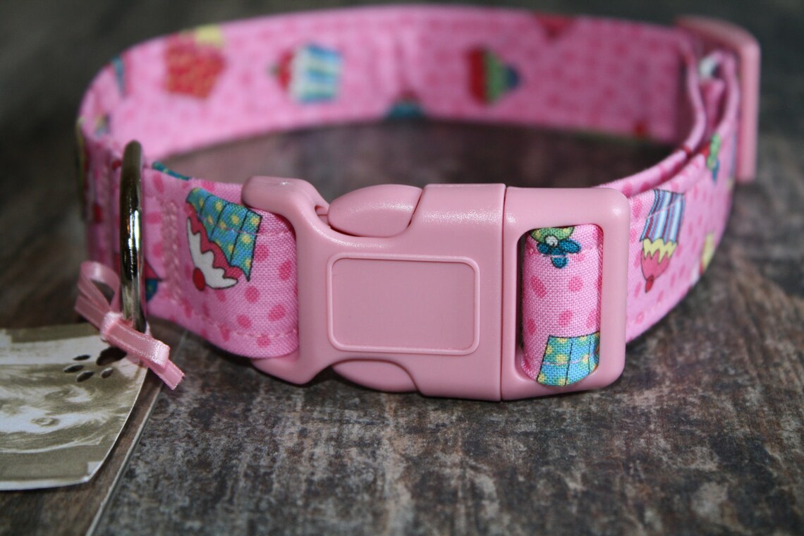 Cupcake Dog Collar Dog Collar Dog Collars Girl Dog Collar Etsy