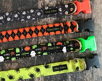 Dog Collar, Dog Collars, Boy Dog Collar, Girl Dog Collar, Halloween Dog Collar, Halloween Dog Collars,"Halloween Dog Collar Collection"
