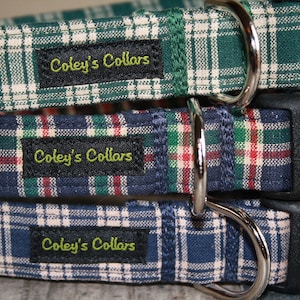 Dog Collar, Plaid Dog Collar, Dog Collars, Boy Dog Collar, Girl Dog Collar, Male Dog Collar,  Preppy Dog Collar, "Classic Plaid Collection"