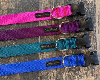Dog Collar, Webbing Dog Collar, All Webbing Dog Collar, Webbing Dog Collars, "Ruff and Tuff Simply Solid Collection"
