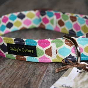 Dog Collar, Dog Collars, Girl Dog Collar, Boy Dog Collar, Female Dog Collar, Modern Dog Collar, Custom Dog Collar,  &quot;The Kandie&quot;