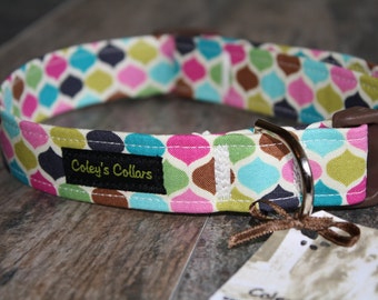 Dog Collar, Dog Collars, Girl Dog Collar, Boy Dog Collar, Female Dog Collar, Modern Dog Collar, Custom Dog Collar,  "The Kandie"