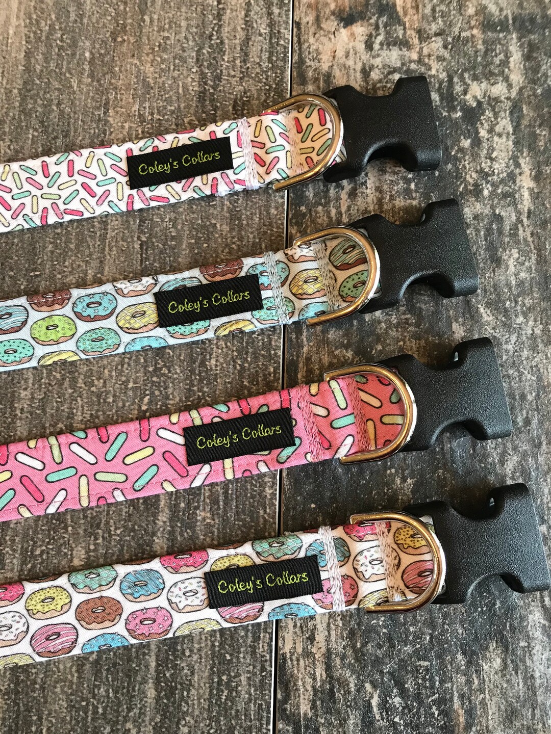 Dog Collar Dog Collars Donut Dog Collar Sprinkle Dog Etsy