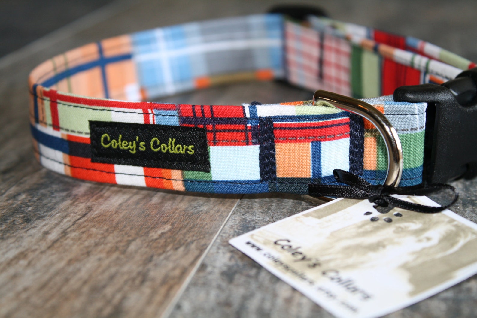 Dog Collar Preppy Nautical Dog Collar Plaid Dog Collar Boy Etsy