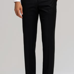Classic Black Dress Pants for Men – Formal Slim-Fit Trousers