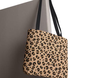 Bolso tote con estampado de leopardo / Estampado animal integral