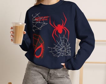 Sudadera con logo de araña de Under the Mask / Diseño de Miles Morales Spider-Man
