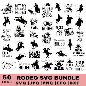 Rodeo SVG Bundle,Cowboy Svg Bundle,Horse Rider SVG,Western Bundle Svg,Farm Cowboy Svg,Cowboy Scene PNG,Western Cricut Files,Digital Download