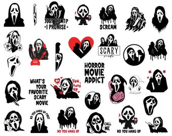 No You Hang Up SVG Bundle, Halloween SVG, Ghostface Valentine Shirt, Funny Valentine T-Shirt, Halloween Gift, Cricut File, Instant Download