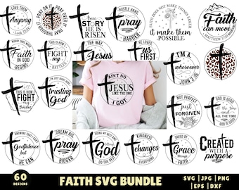Christian SVG Bundle, Christian SVG, Religious Svg, Faith Svg, God Svg, Jesus Svg, Bible Verse Svg, Christian Cut Files, Cricut, Png, SVG