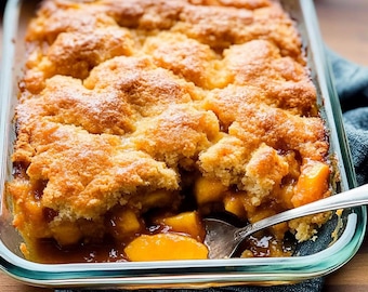 Receta de zapatero de durazno: postre casero clásico de verano (descarga digital)